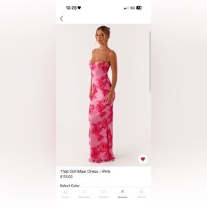 Peppermayo Pink Floral Maxi Dress